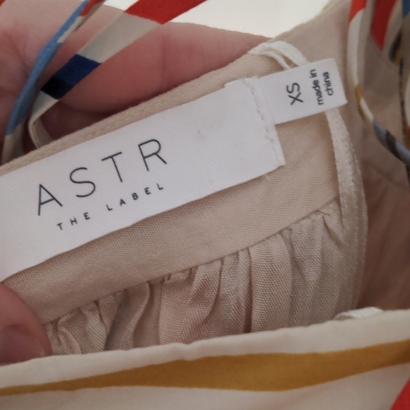 ASTR The Label Striped Multi Color Apron Dress - Picture 10 of 11